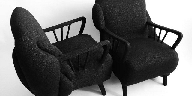 "Milan Design Week - Milena Krais ist Mode und Produktdesignerin Textil aus Hamburg. Sie wird die Sessel Deform Stardust an MiArt ausstellen."
