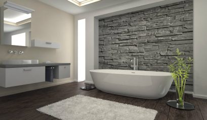 Tapeten im Badezimmer Super Idee