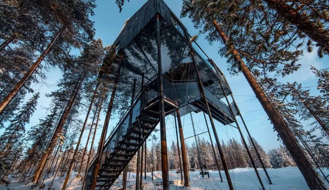 Unglaubliches schwedisches Baumhaushotel von Snøhetta Architekten